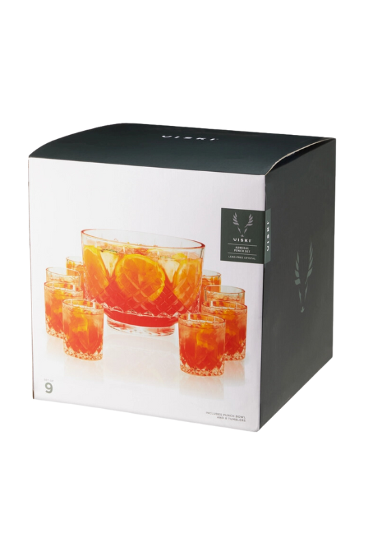 Admiral Punch Bowl & Tumblers