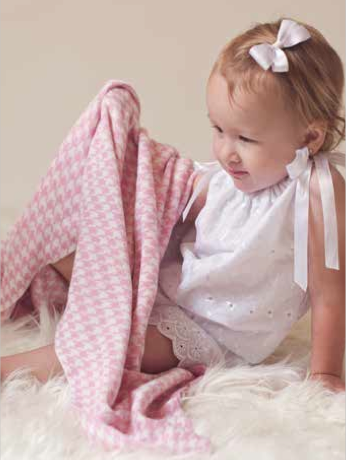 Bamboo Houndstooth Baby Blankets -
- 5