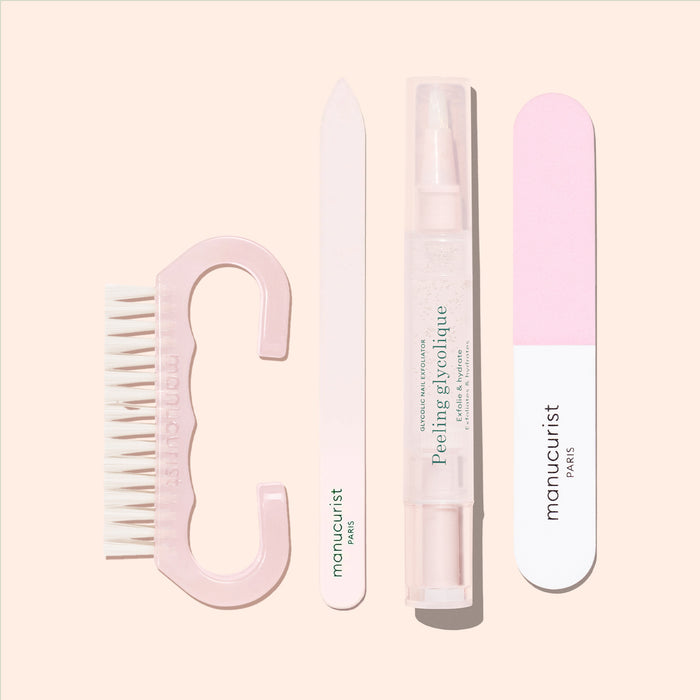 Brosse + Lime en verre + Glossy Booster Duo
