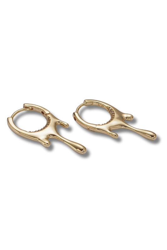 Dripped Gold Huggies
