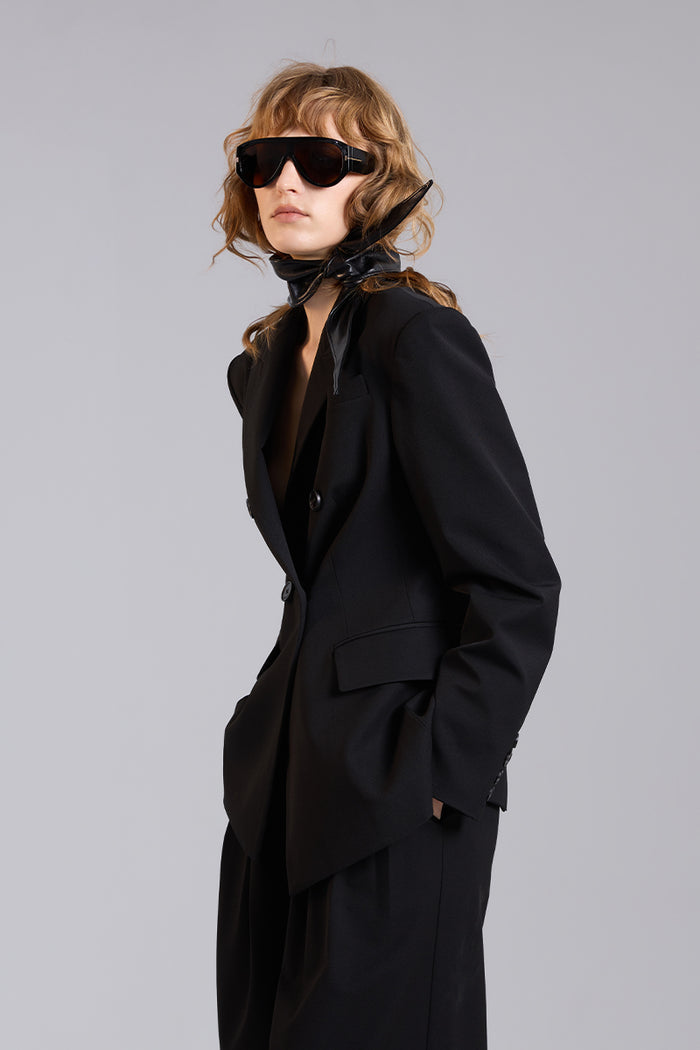 FAUX LEATHER NECKERCHIEF