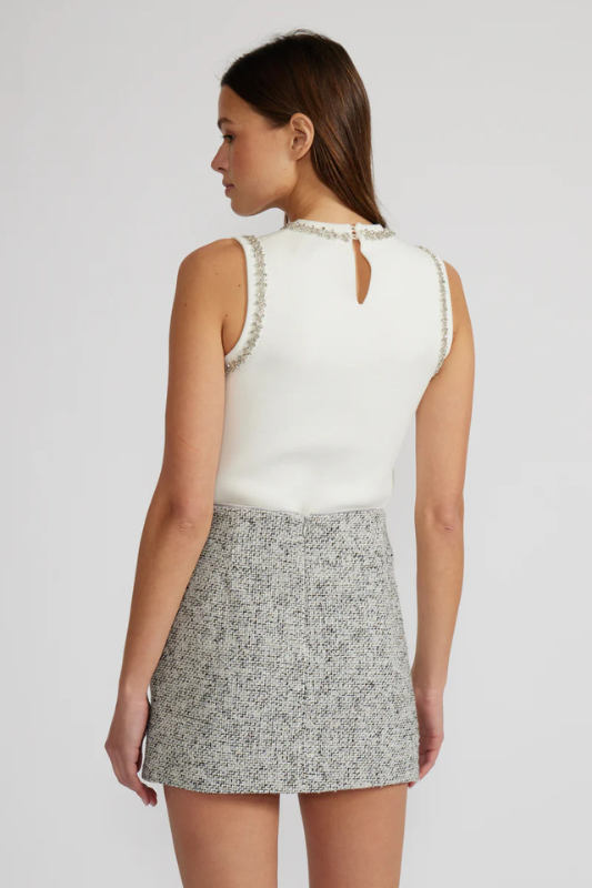 Gina Crystal Trim Top