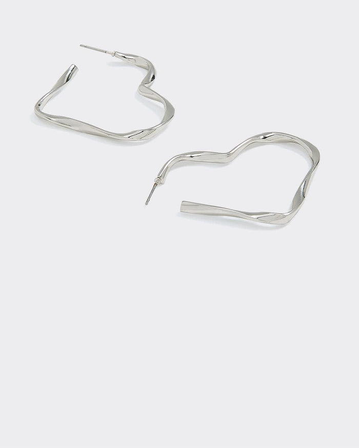 Heart-Shaped Hoops