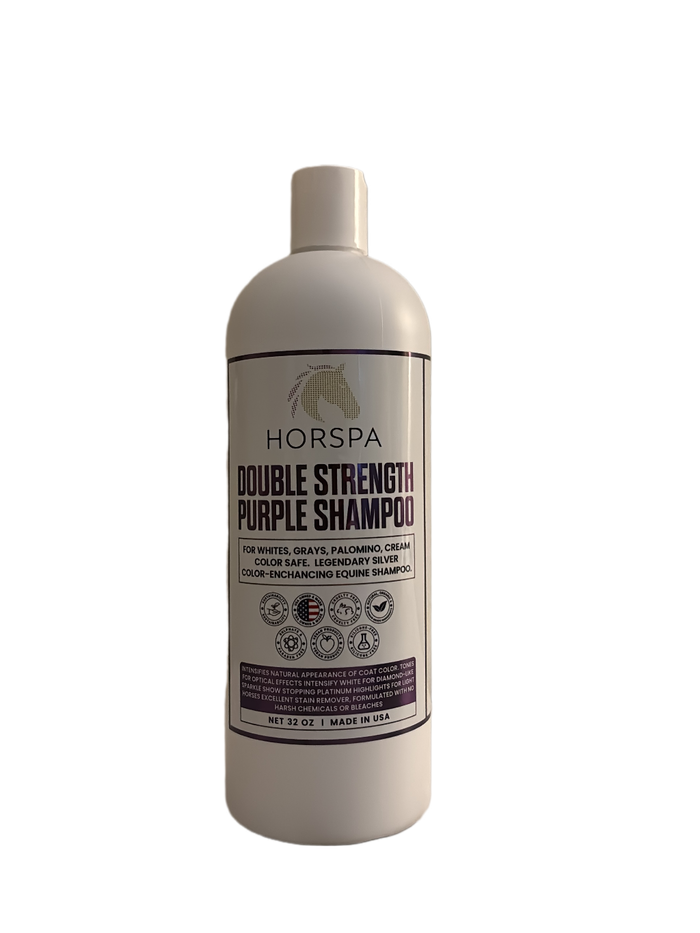 Horspa Double Strength Purple Shampoo, 32 oz — White, Gray, Palomino, Cream