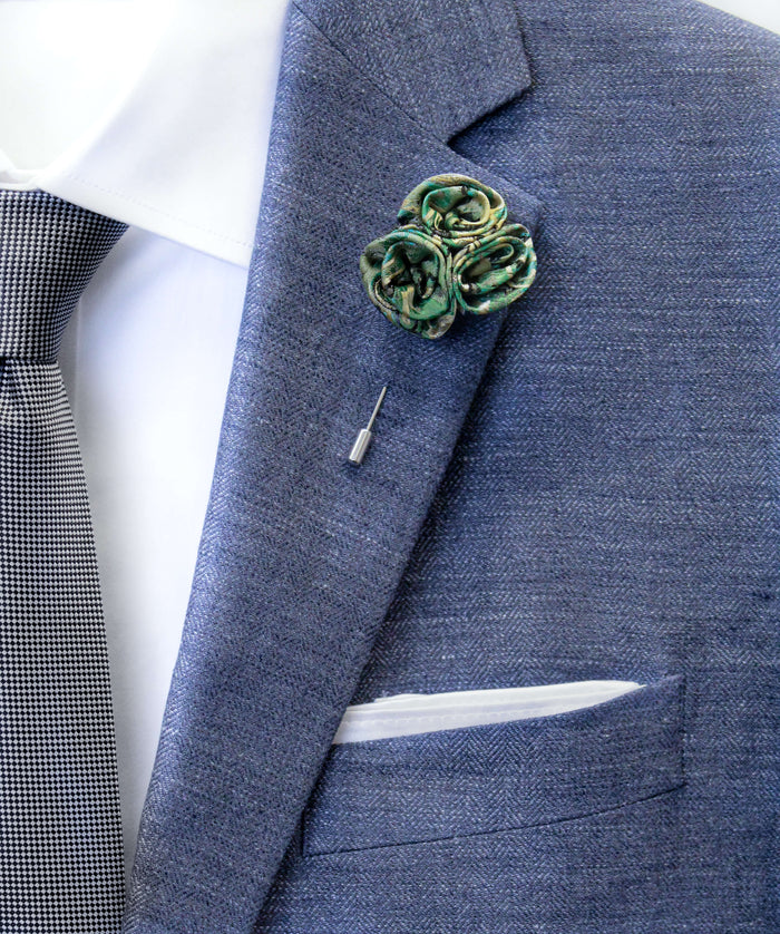 Irish Luck Flower Lapel Pin