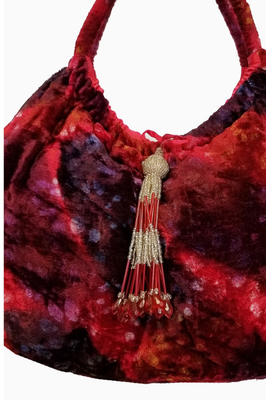 Janet Velvet Tassel Bag