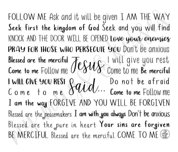Jesus Said Travel Mug