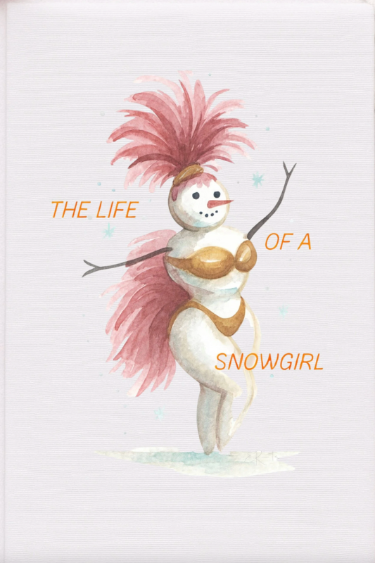 "Life of a Snowgirl" Tea Towel