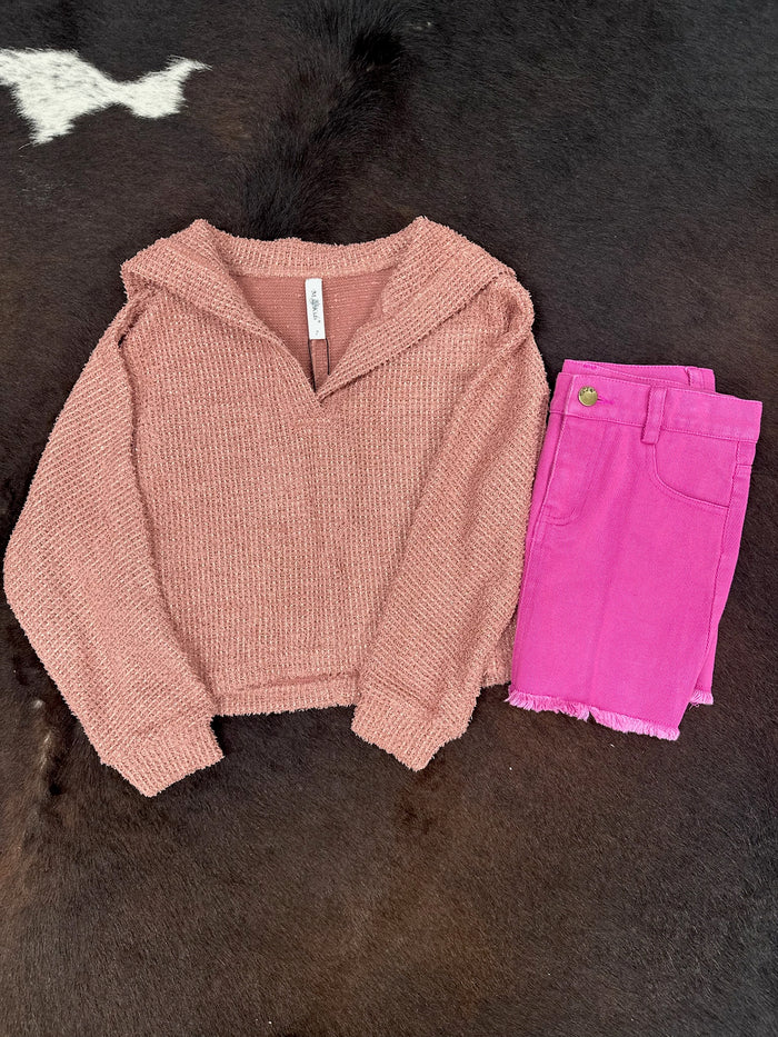 Li’l Britches Dusty Pink Sweater by ML Kids