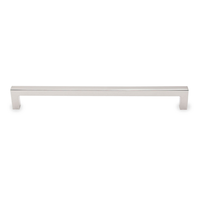 A seamless, contemporary pull with a rectangular shape.