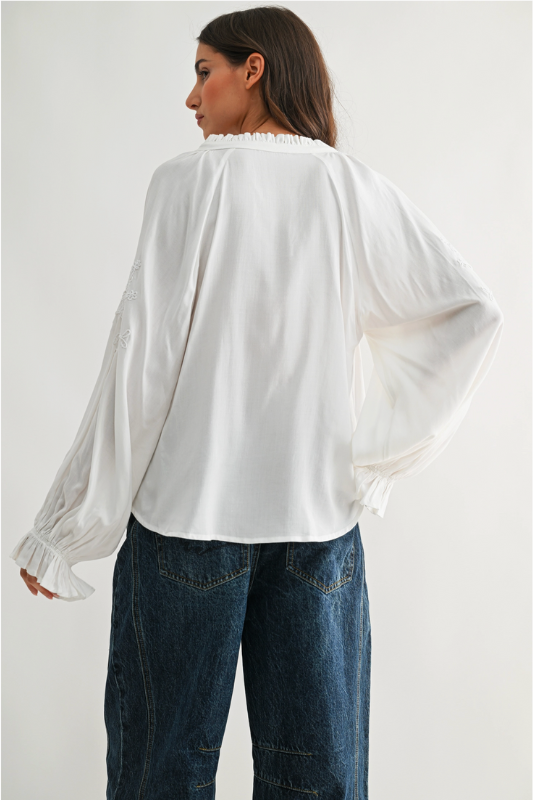 Luna Peasant Blouse