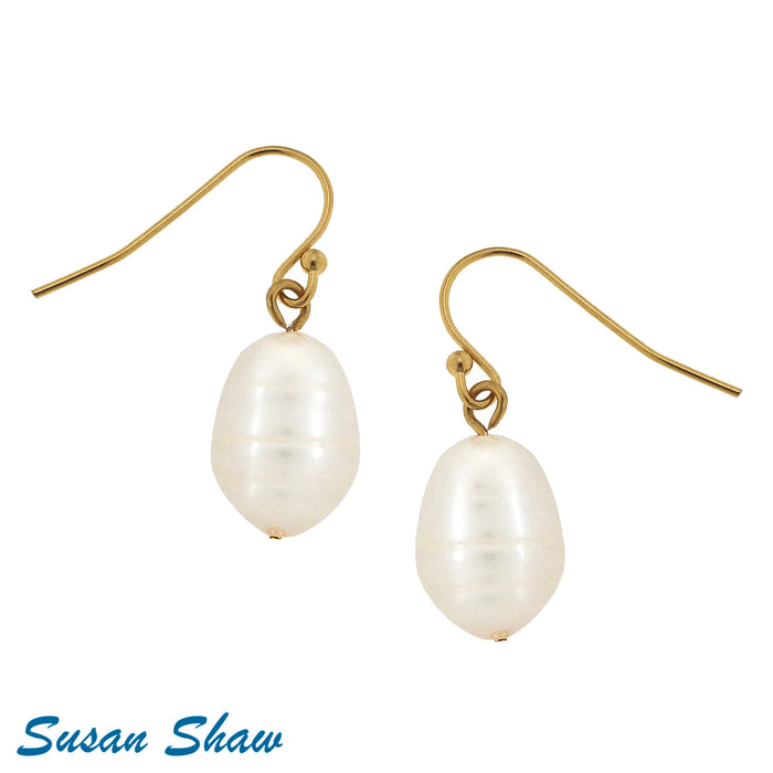 Medium Freshwater Pearl Drop Earring