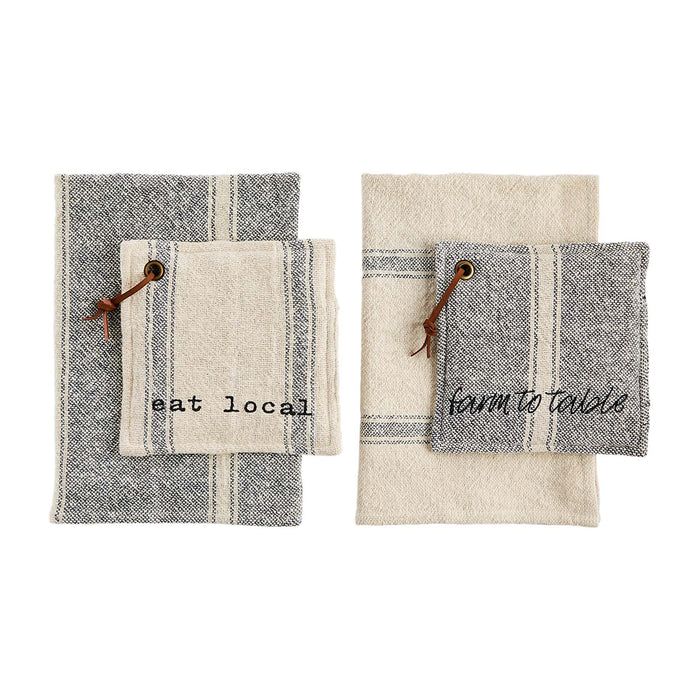 Farmhouse pot holder set