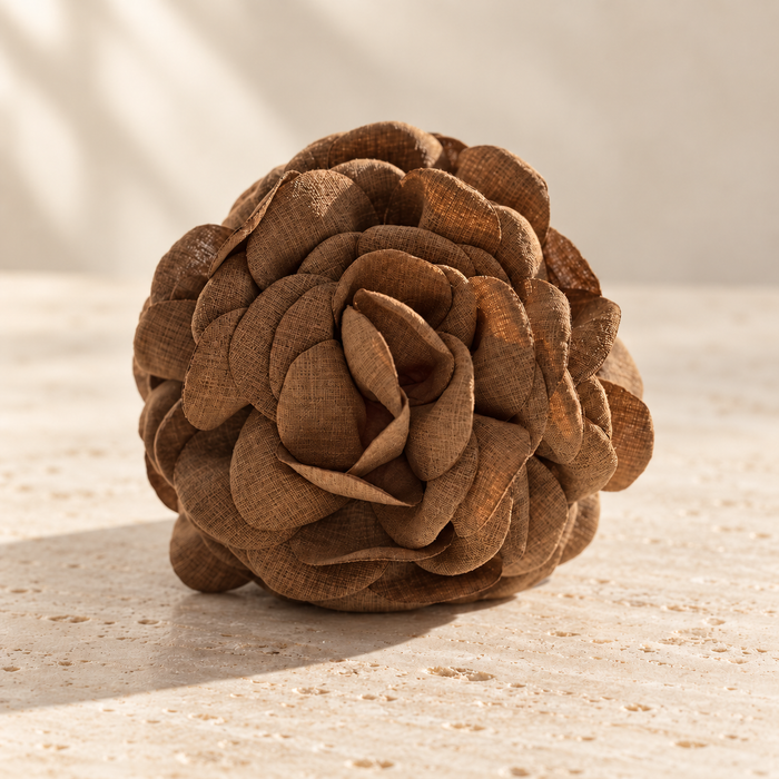 NAMISO - Hana Rose hårklemme - Toffee (12 cm.)