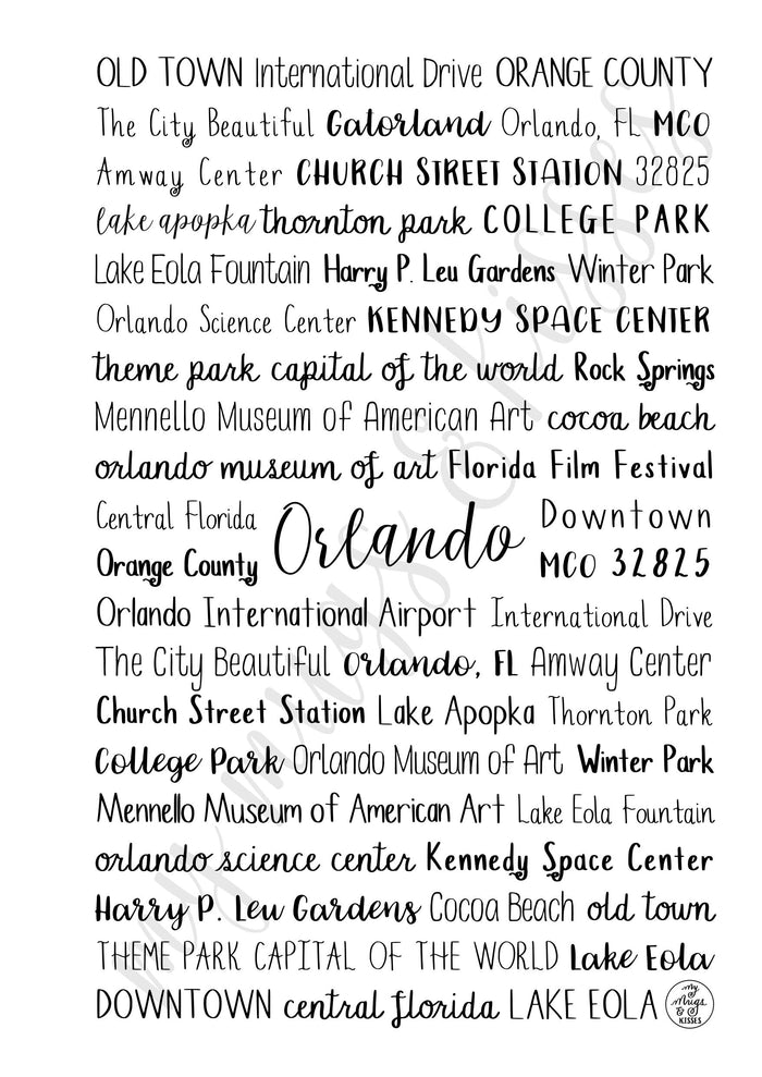 Orlando, FL Spiral Notebook