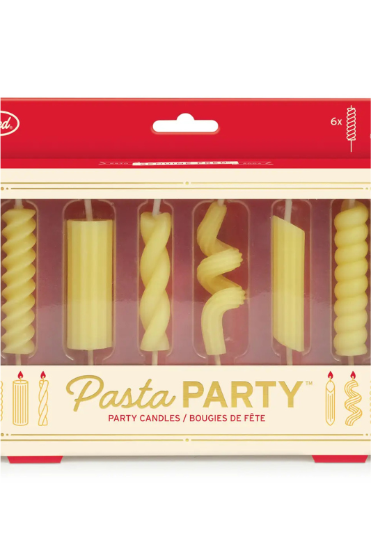 Pasta Party Noodle Candles- Set of 6