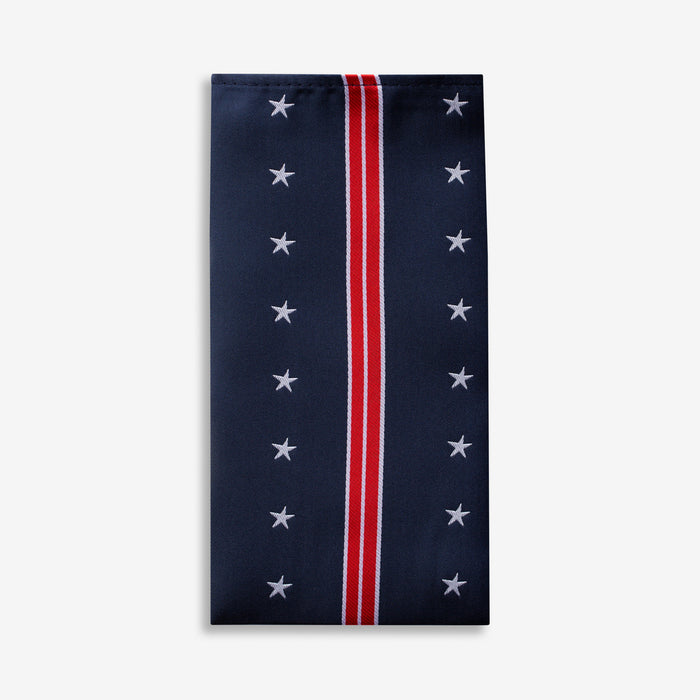 Patriotic Navy Pocket Square