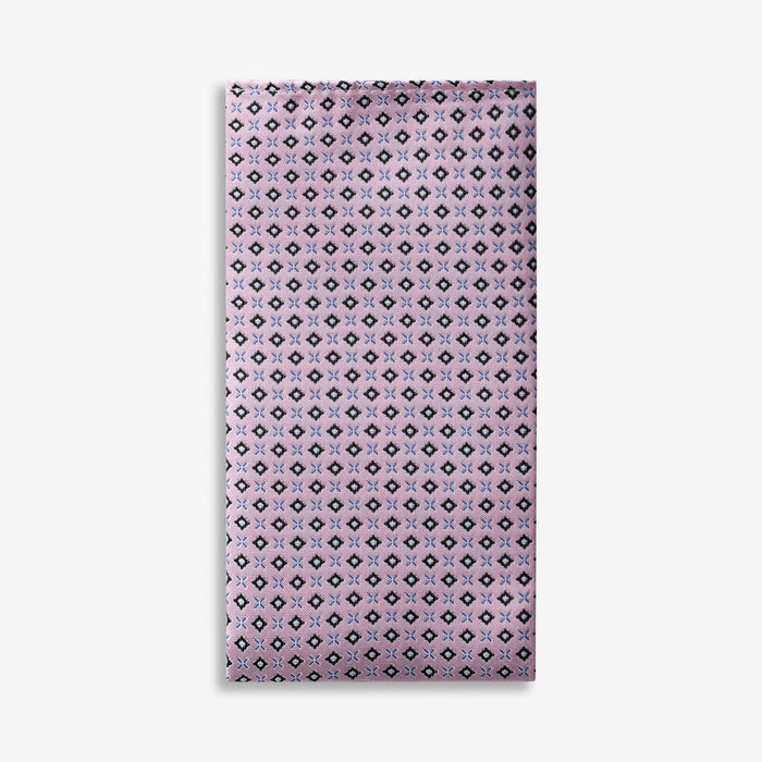 Power Pink Geometric Pocket Square