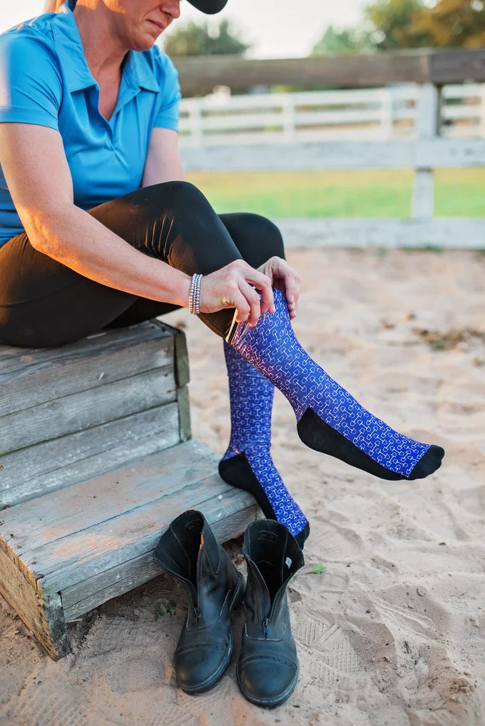 Red Barn Socks Snaffle Chic Western Boot Socks