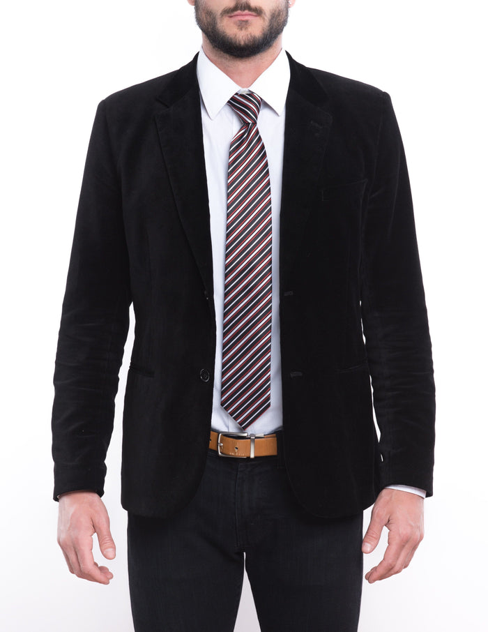 Red Racing Striped Pre-tied Tie, Tie, GoTie