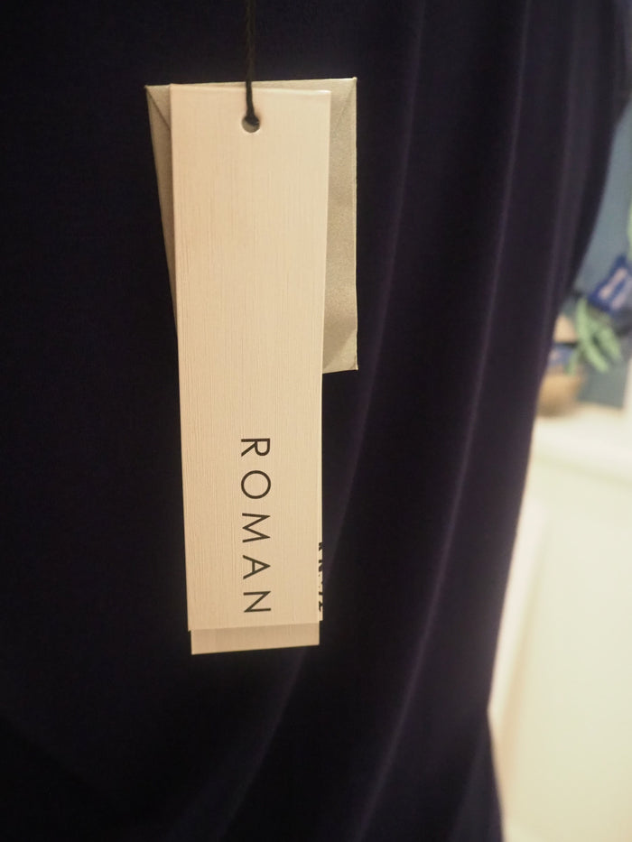 Roman Navy & Green Top Size S