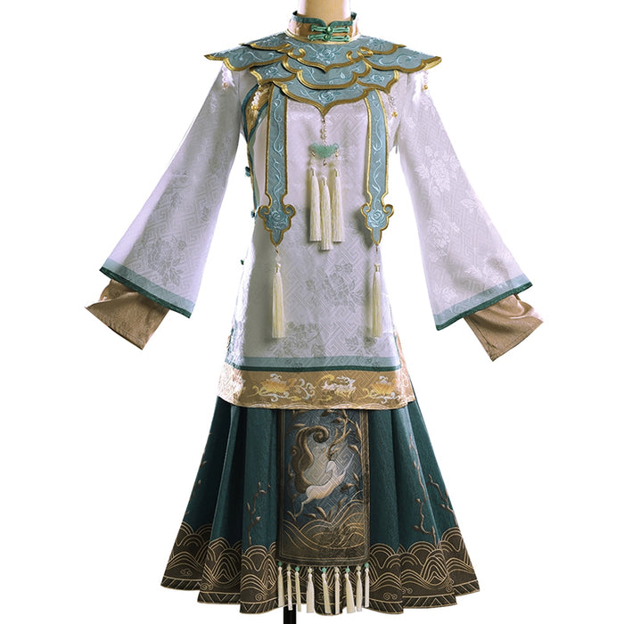 【Size S-2XL】DokiDoki-R Game Identity Ⅴ Cosplay Bai Ze Cosplay Costume Antiquarian Baize idv