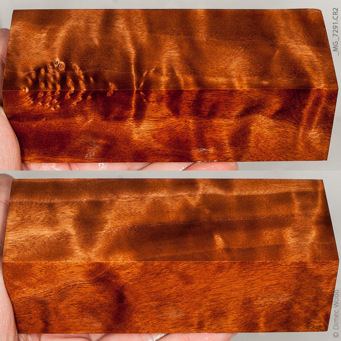 Stabilized quilted cotton wood block