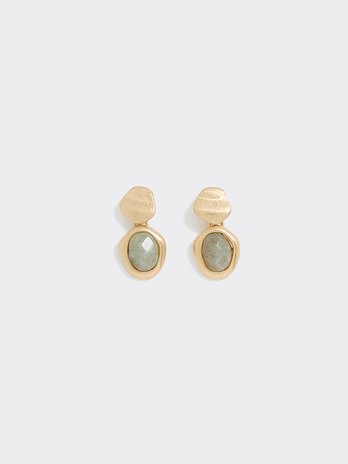 Stone Pendant Earrings