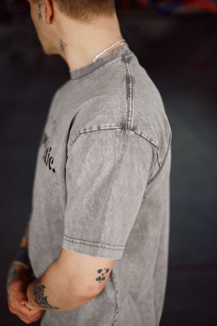 UNAPOLOGETIC T-SHIRT GREY