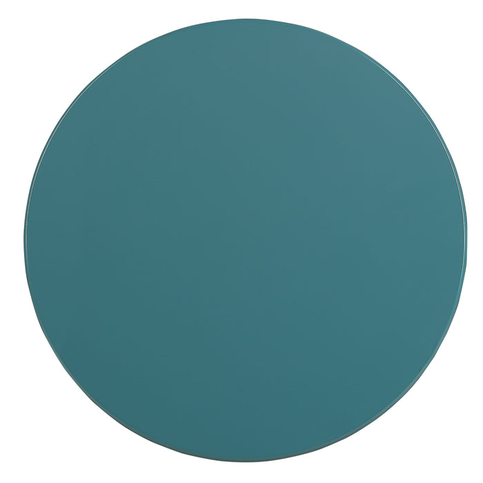 Urban Designs Portici Wooden Accent Side Table - Teal