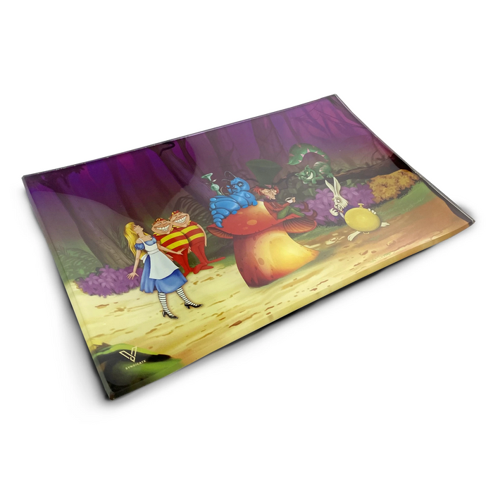 glass rolling tray alice mushroom v syndicate medium