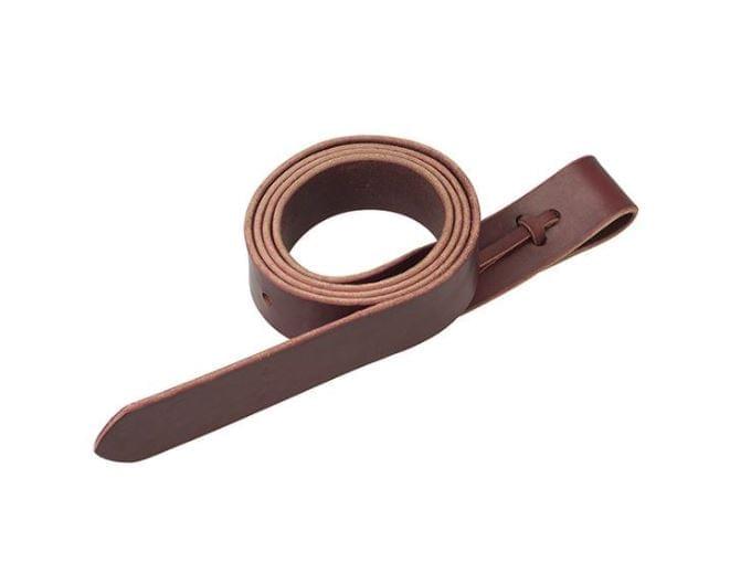 Weaver Leather Latigo Tie Strap, 1 3/4" x 72", Burgundy with Holes