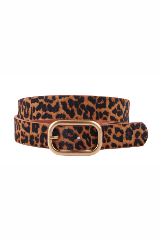 Zaya Leopard Print Belt