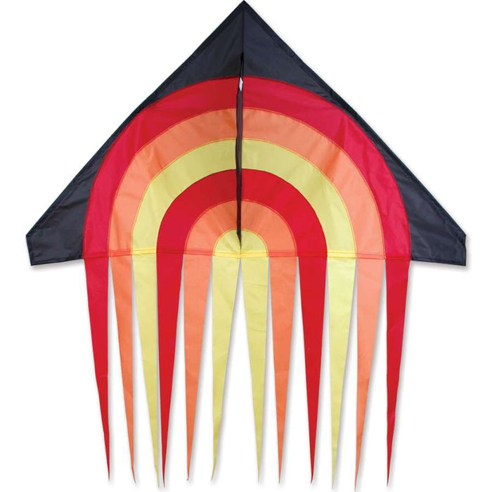 56 in. Stream Delta Kite - Fire Ball