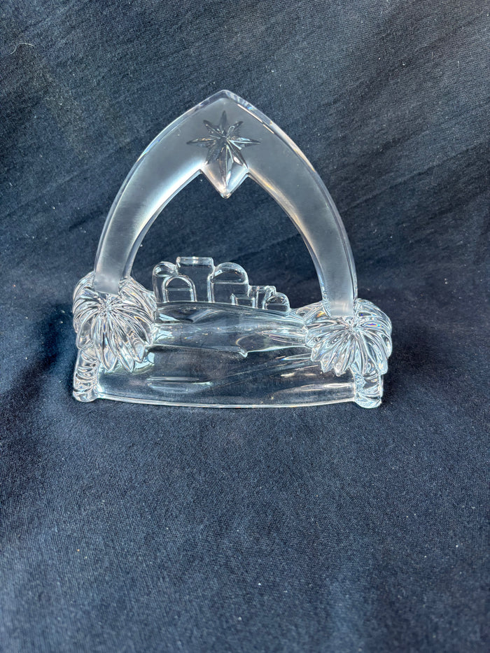 Marquis By Waterford Style Crystal The Little Town of Bethlehem Nativity