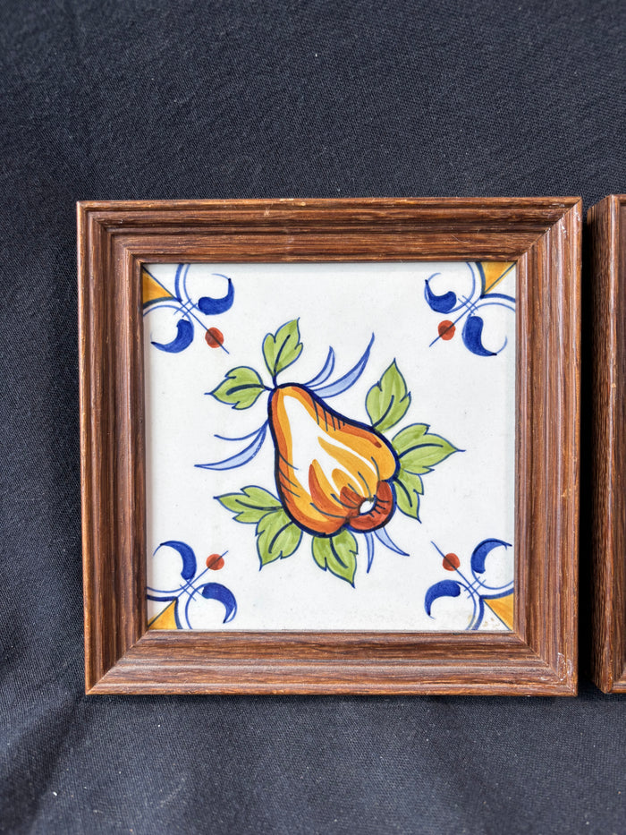 De Porceleyne Fles Wood Framed Delft Tiles (C)