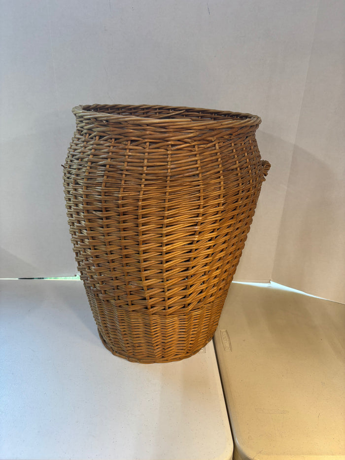 Tall Wooden Wicker Basket *Read Description*