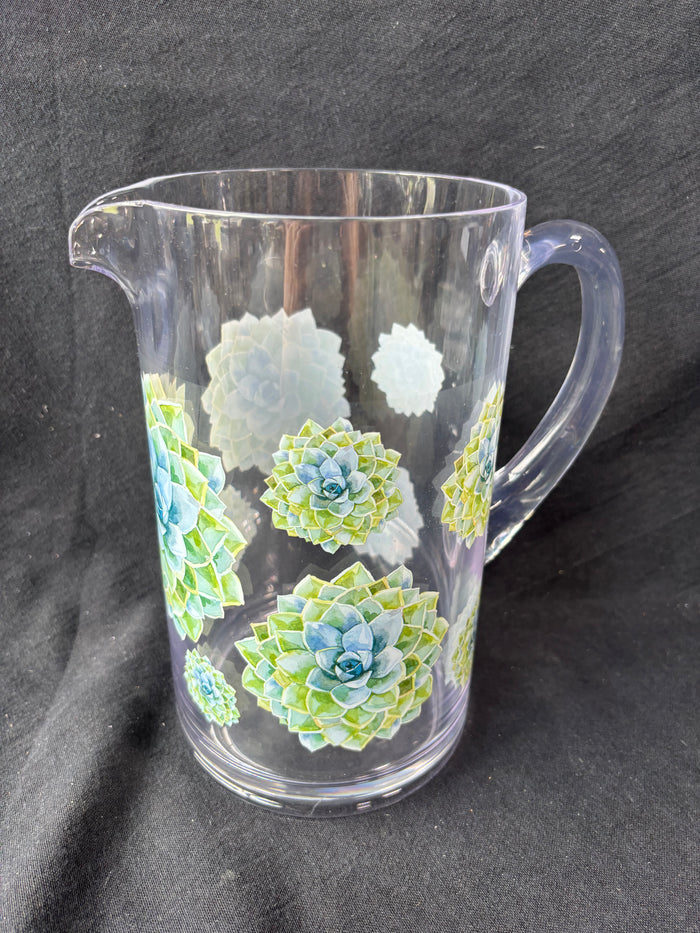 Plastic Floral Pitcher