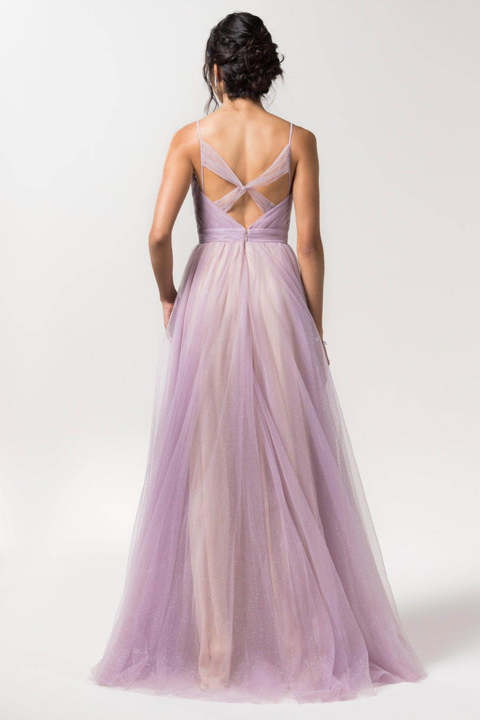 A-Line Floor Length Sparkling Tulle Bridesmaid Dress Formal Dresses CB0621PS - COCOMELODY