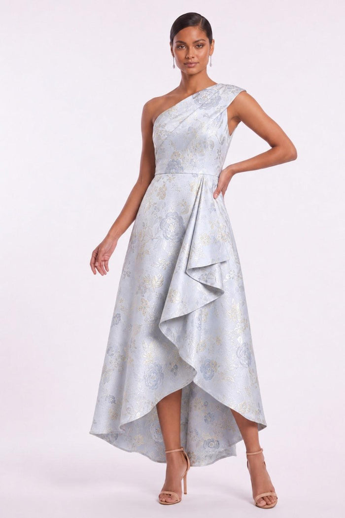 A-Line High-Low Jacquard Mother of the Bride Dress CM0500