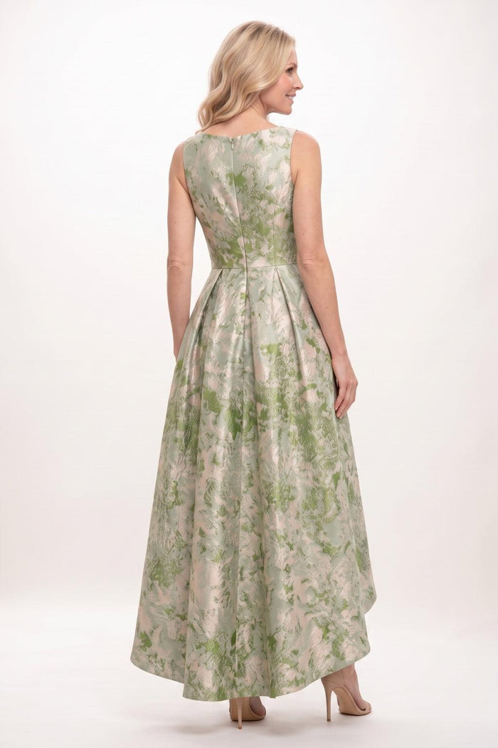 A-Line High-Low Jacquard Mother of the Bride Dress CM0502