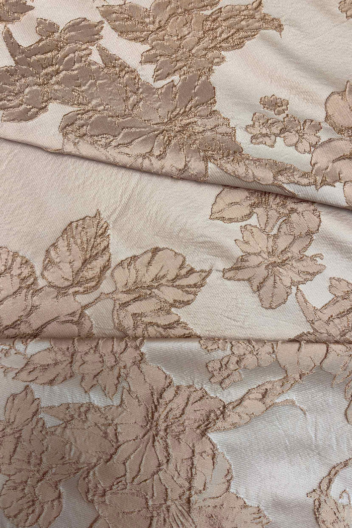 A-Line Tea-Length Jacquard Mother of the Bride Dress CM0415