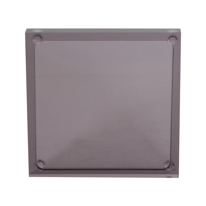These acrylic coasters in a black finish offer a sleek way to protect your tabletops and keep your drinks in place.