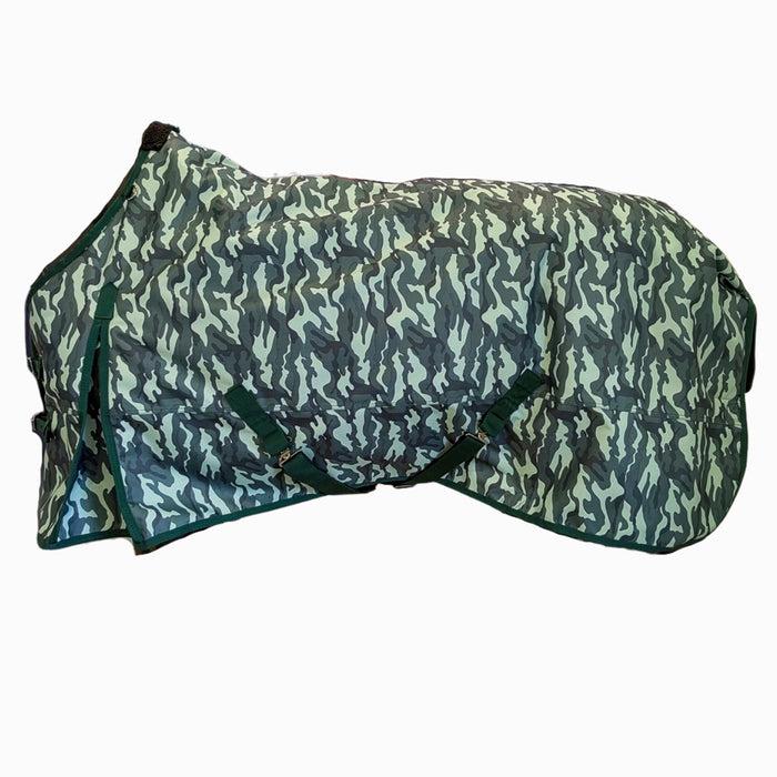AJ Tack 1200D Waterproof Turnout Horse Blanket with Hood, Camouflage