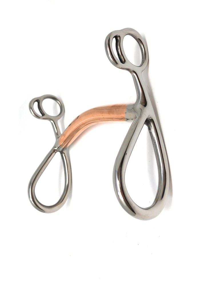 AJ Tack Copper Mullen Bar Short Shank Bit