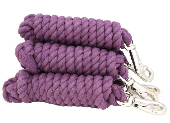 AJ Tack Cotton Lead Rope with Bull Snap, Set of 5