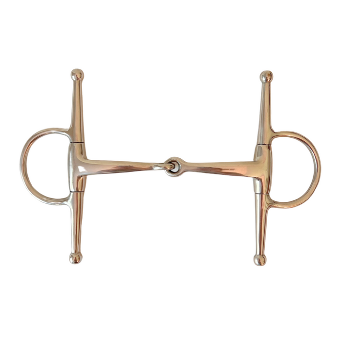 AJ Tack Full Cheek Snaffle Bit with Triangle Mouth, 5.5"