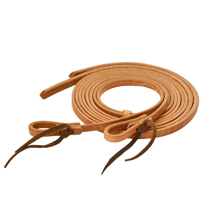 AJ Tack Harness Leather Split Reins, 1/2" x 8'
