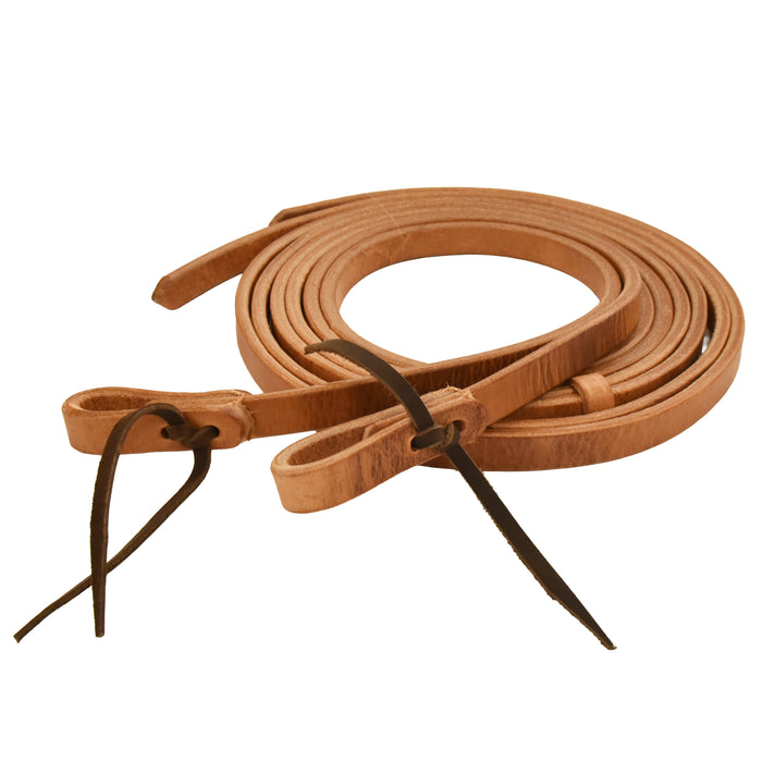 AJ Tack Harness Leather Split Reins, 3/4" x 8'