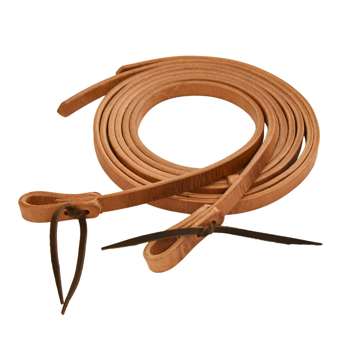 AJ Tack Harness Leather Split Reins, 3/4" x 8'